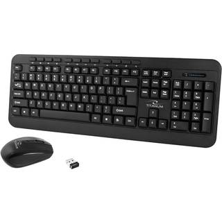 Esperanza TITANUM 2.4GHZ USB WIRELESS KIT AKRON - Tastatur & Mus sæt - Sort