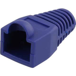 DELTACO RJ45 6,8mm -stikbeskyttelse, 20 stk., blå