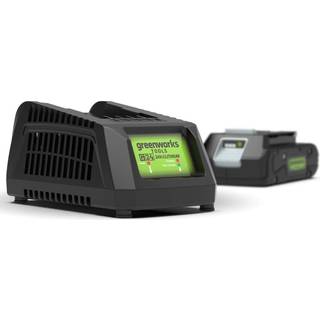 Greenworks GSK24B4 Startsæt batteri og lader - 24V 4Ah