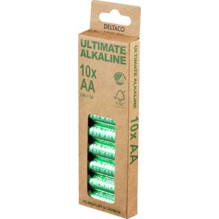 Deltaco Ultimate Alkaline AA LR6 1,5V - 10-pak - Batteri