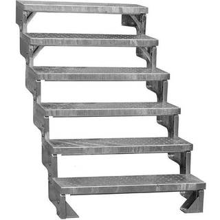 DOLLE Gardentop terrassetrappe med hultrin - 12 trin