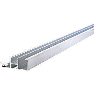 RIAS alu sideprofil med gummilister til 16 mm plader - 63 x 4000 mm