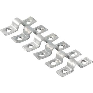 PLUS bøjlebeslag til stålespalier, stål, 4 x 1,2 x 0,3 cm