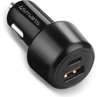 VoltRoad - Quick Charge - Dual USB 83W Biloplader med USB-A + USB-C - Sort