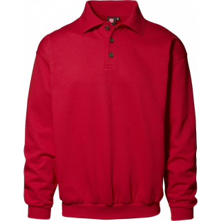 ID Klassisk Herre Sweatshirt - Rød - 4XL
