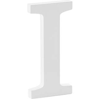 Træbogstav I - hvid 20 cm høj