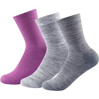 Devold Daily Medium Woman Sock 3-Pack Multifunktionelle sokker Damer størrelse 36-40 farve grå