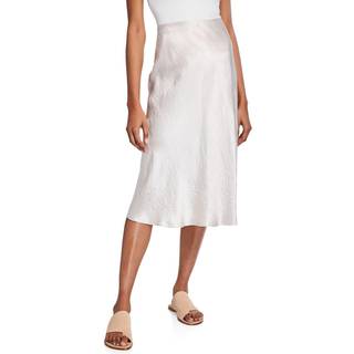 Vince Satin slip midi skirt - black - XS