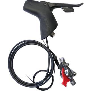 Skivebremse med bremse-/gearskifter SRAM RED 22 HRD flat mount bag 11 gear sort