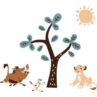 Lams & Ivy Disney Baby Lion King Adventure Tree med Simba/Timon/Pumbaa Wall Decals/Stickers