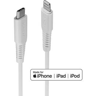 Lindy USB-C til Lightning kabel - MFi - Hvid - 0.5 m