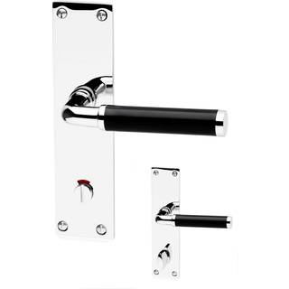 HABO DØRGREB 383 WC LANGS. SORT/KROM