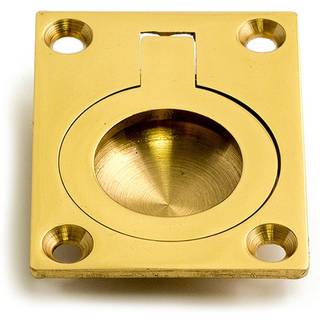 Habo 587 lemmehank, børstet krom, 60 x 50 mm