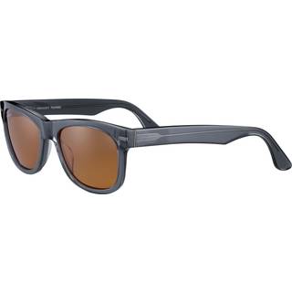 Serengeti Foyt Large Polarized SS550004 57 Solbriller Mænd Grå - Shiny Transparent Grey - 57mm