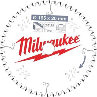 Rundsavklinge PAlu 165×20×2,2mm 52TF neg
