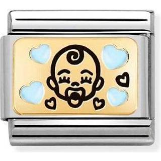 Nomination Gold Blue Baby Charm