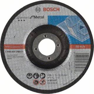 BOSCH Sæt af 25 - Skæreskive, forkrøppet, Standard for Metal A 30 S BF, 125 mm, 22,23 mm, 2,5 mm