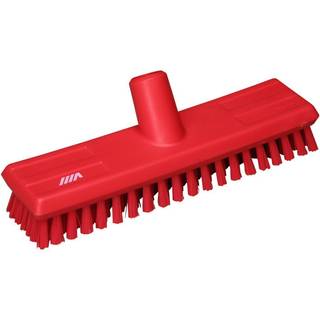 Vikan Gulvskrubbe m/vandgennemløb 270 mm Meget stiv Rød (70414)