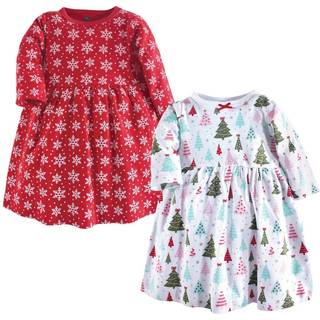 Hudson Baby Girl's bomuldskjoler Sparkle Trees 18-24 måneder
