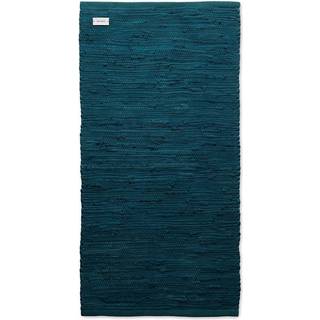 Rug Solid - Bomuldstæppe, petroleum - 75x200 cm.