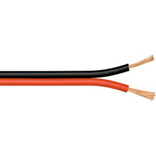 Goobay Højttalerkabel rød;sort CU 50 m rulle, tværsnit 2 x 0,35 mm²