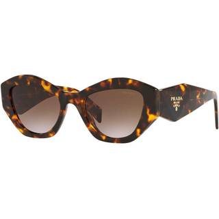 Prada Kvinde PR 07YS VAU6S1 Solbriller Acetat Skildpadde Brun Geometrisk Normal Skygge