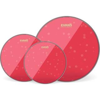 Evans Drum Heads - Hydraulic Red Standard Pack (12 """" 13 """" 16 """") med 14 """" UV1 Coated Snare Head