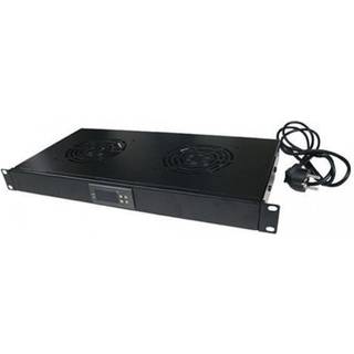 LogiLink rack fan tray (220/240 V) with thermostat (2 fans)