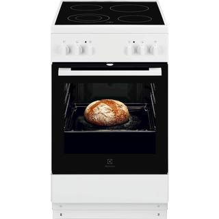 Electrolux 300 Traditional Glaskeramisk komfur 50 cm med clean emalje LKR5000S0W