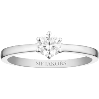 Ellera Uno Grande Ring, Sølv, Str. 52