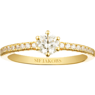 Ellera Uno Grande Ring, Guld, 54