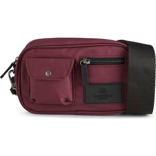 Darla Small Crossbody, Burgundy W/Black