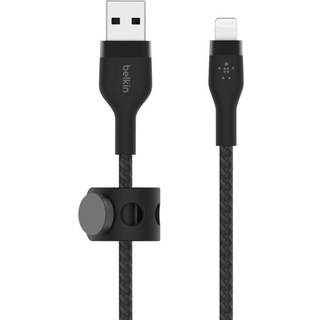 Belkin Flex Lightning/USB-A 3m mfi cert., black CAA010bt3MBK