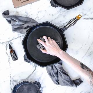 Finex 3-delad gjutjärnskötselpaket