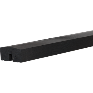 PLUS Klink/Plank mellem/topafslutning, sort/nåletræ, 174 cm