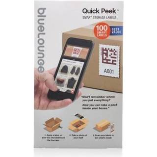 Bluelounge Design Quick Peek - Smart Storage Labels 100-pack