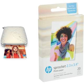 HP Sprocket seleet Eclipse Mobil Photo Printer Kompakt fotoprinter - Farve - Zink
