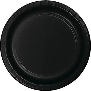 Kreativ konverteringsfest leverer middagsplader 7,5 x 4,25-tommer sort fløjl