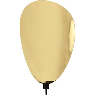 Audo Copenhagen Flambeau lysestage væg 40 cm Black/Polished brass