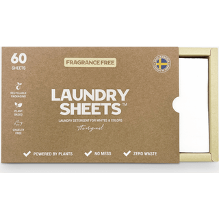 Laundry Sheets Fragrance Free - 60 stk.