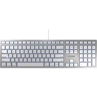 Cherry KC 6000 SLIM FOR MAC - Tastatur - Nordisk - Sølv