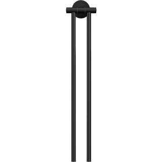 tesa Moon Black two-armed towel holder self-adhesive