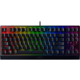 Razer BlackWidow V3 Tenkeyless Compact Mechanical Keyboard with Razer Chroma RGB - Fully Programmable Keys - Green Switch (Tactile &amp; Clicky) - German Layout