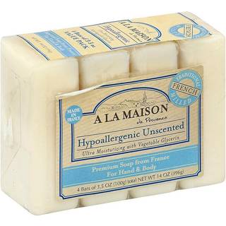 A La Maison Bar Soap Valu Pak Uncntd 4 Count (Pack of 2)