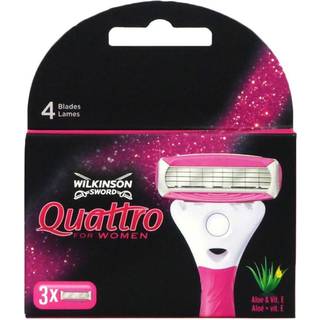 Wilkinson Sword Quattro Women Papaya & Fersken Barberblade - 3 stk