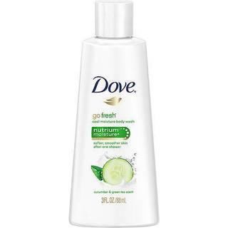 Dove Body Wash Uppfriskande gurka och grönt te uppdaterar hudrengöringsmedel som effektivt tvättar bort bakterier medan du närar din hud 3 oz