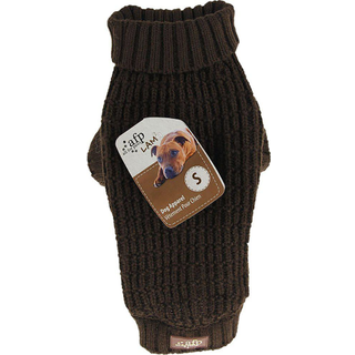 AFP All For Paws - Knitted Dog Sweater Fishermans Brown L 35.6cm
