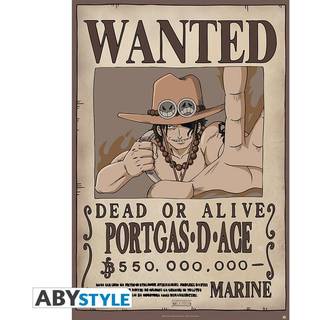 ONE PIECE - Poster 91X61 - Wanted Ace