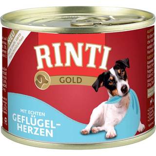Rinti gold 185g vådfoder hund, M. Faste kødstykker