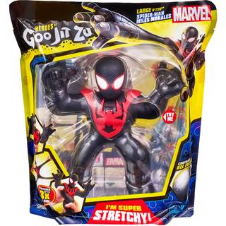 Heroes of Goo Jit Zu Marvel Supagoo Hero Pack 8 """" Tall Super Preteryy Spider-Man Miles Morales Action Figur